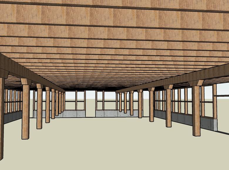 Wray Barn 3D Drawings / Wray Barn Sketch-ups